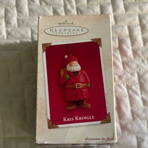 Hallmark Keepsake Kris Kringle Ornament in Red and White